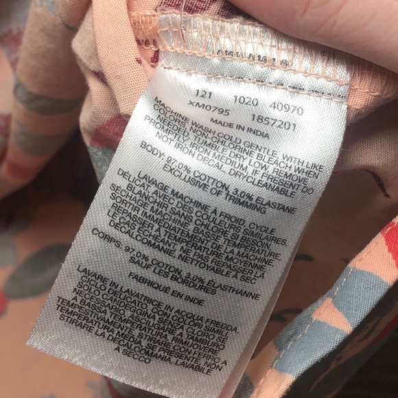 Columbia Mens Pink Orange Floral Hawaiian Button Down Shirt Regular Fit Size XL - Picture 5 of 10